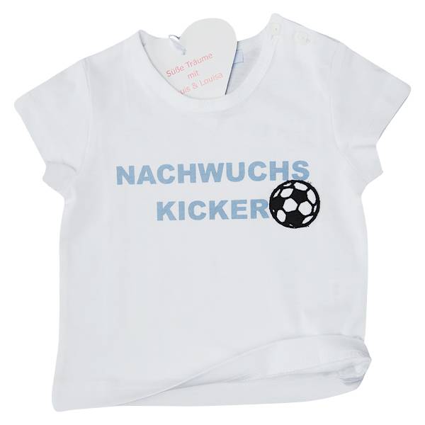Louis & Louisa Baby Shirt Nachwuchskicker, weiß Bis zu 55% Rabatt