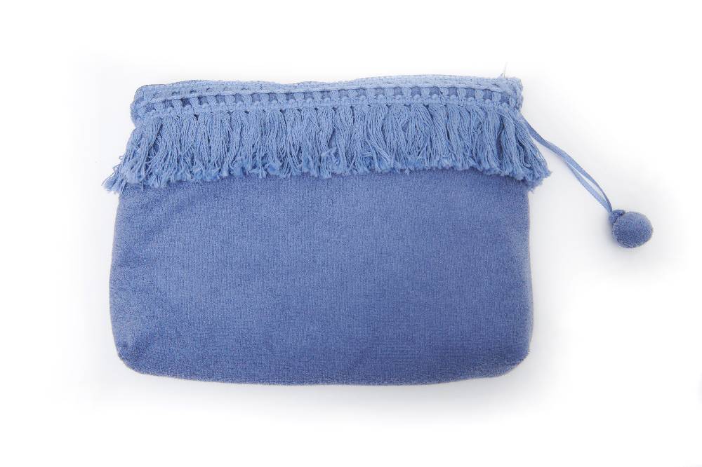 Louis & Louisa Kosmetiktasche, infinity blau Frottee 2025