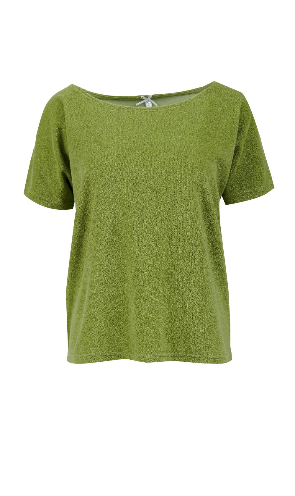 Louis & Louisa Shirt Frottee Oversize kurzarm, avocado Outlet