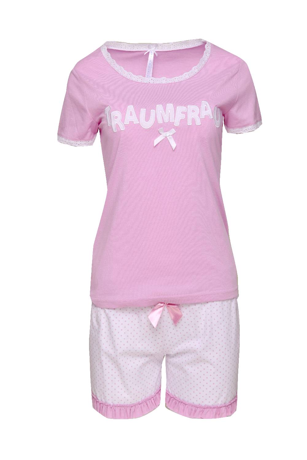 Louis & Louisa Short-Set Damen "Traumfrau", rosa / allover Online Shopping