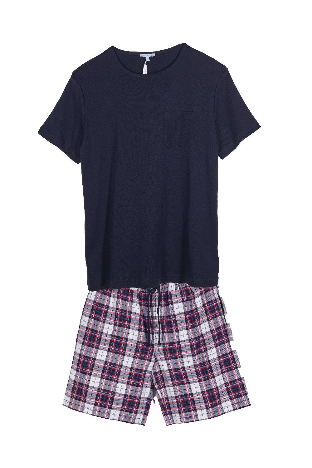 Louis & Louisa Short-Set Herren mit Tasche, dunkelblau / flanell Auslauf