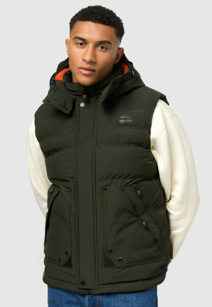 Marikoo Stone Harbour Egoor Herren Winter Steppweste Sonderangebot