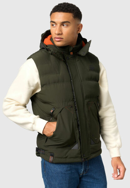 Marikoo Stone Harbour Egoor Herren Winter Steppweste Sonderangebot