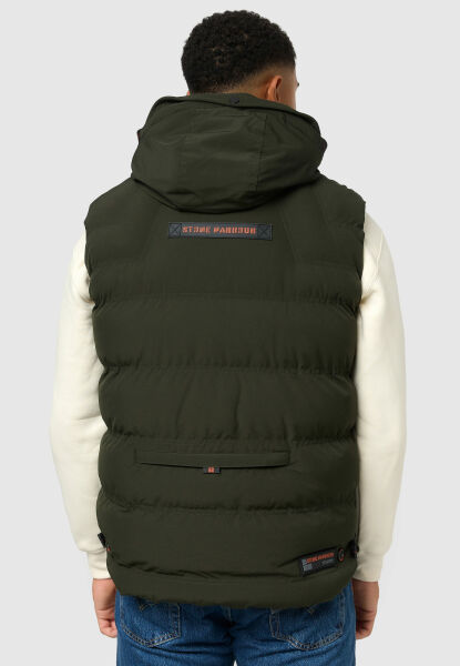 Marikoo Stone Harbour Egoor Herren Winter Steppweste Sonderangebot