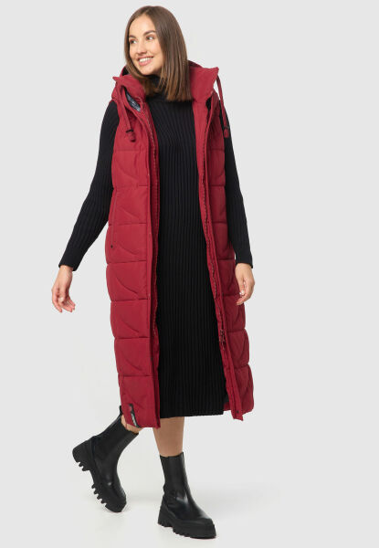Marikoo Navahoo Brezelchen lange Damen Winter Weste Osterangebot