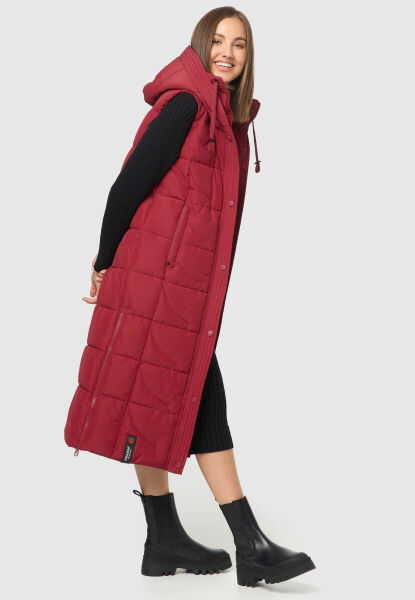 Marikoo Navahoo Brezelchen lange Damen Winter Weste Osterangebot