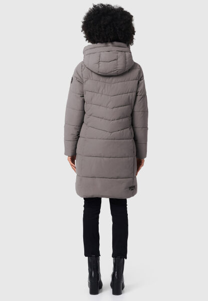 Marikoo Natsukoo Damen Winter Steppjacke lang Räumungsverkauf