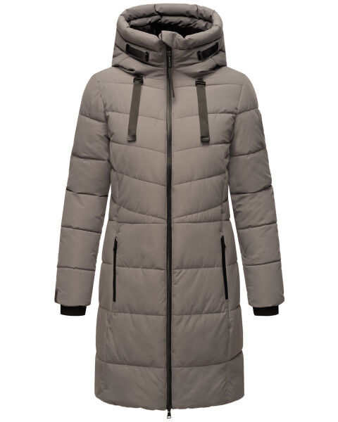 Marikoo Natsukoo Damen Winter Steppjacke lang Räumungsverkauf