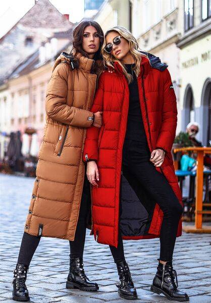 Marikoo Navahoo Isalie Damen lange Winterjacke gesteppt VIP-Rabatte