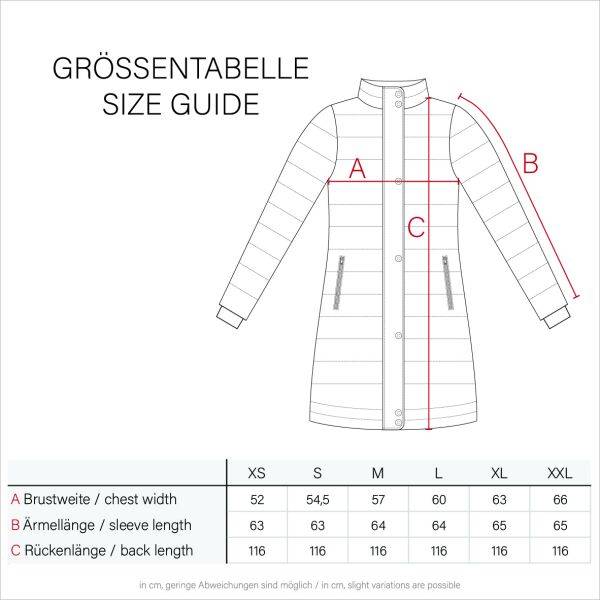 Marikoo Navahoo Isalie Damen lange Winterjacke gesteppt VIP-Rabatte