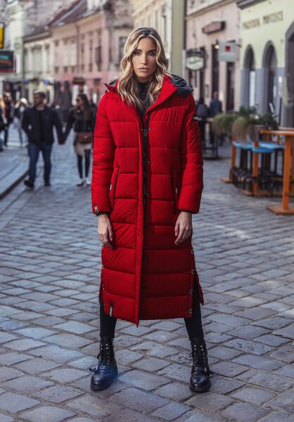 Marikoo Navahoo Isalie Damen lange Winterjacke gesteppt VIP-Rabatte