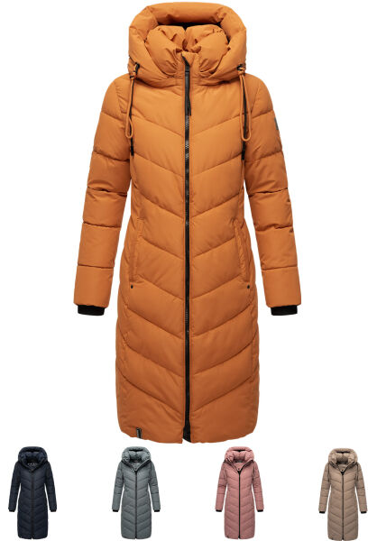 Marikoo Navahoo Sahnekatzi Damen lange Winter Steppjacke Tiefpreis