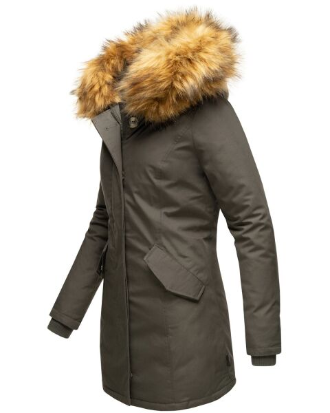 Marikoo Karmaa-Princess Damen Parka Winterjacke mit Fellkragen Zeitbegrenzte Promotion