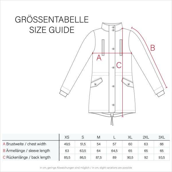 Marikoo Moonshine warme Damen Parka Winterjacke gesteppt Verkauf