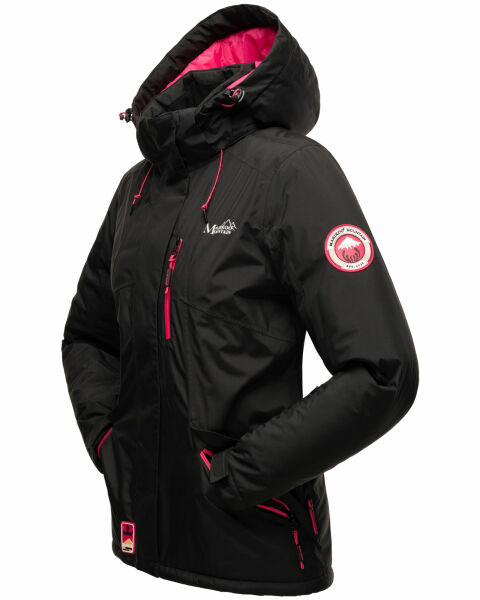 Marikoo Rabeaa Damen Winter Jacke Kurz Winterjacke Outdoor Kapuze gefüttert Günstiger Verkauf