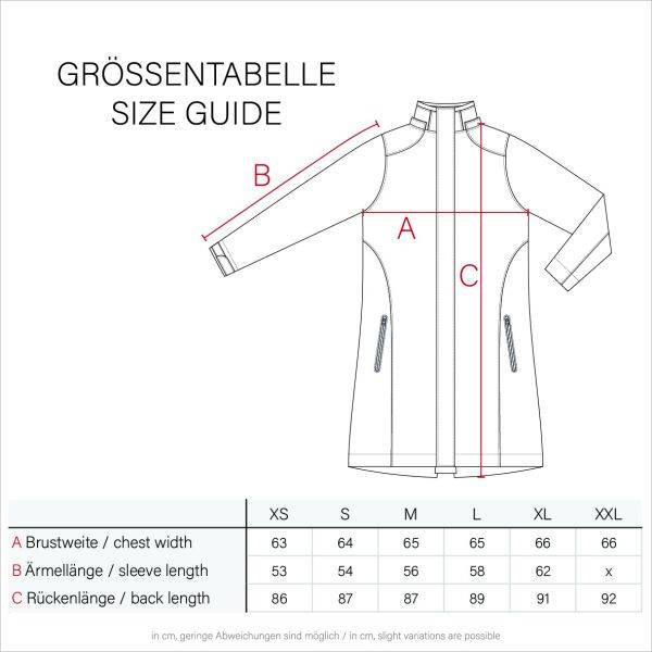Marikoo Navahoo Deike Damen Regenjacke Regenmantel lang Teddyfell Exklusivangebot