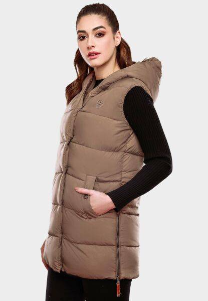 Marikoo Navahoo Madilynaa Damen Winter Weste mit Steppung Cyber Monday