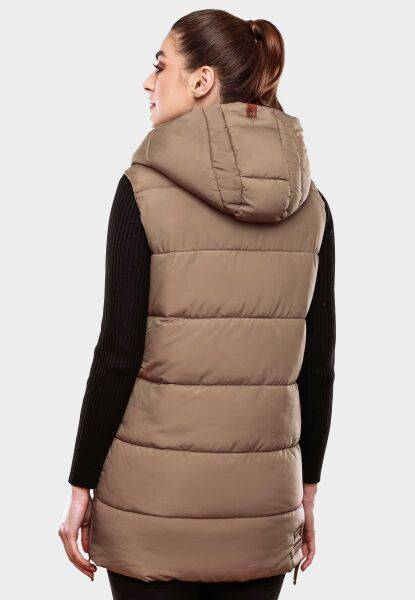 Marikoo Navahoo Madilynaa Damen Winter Weste mit Steppung Cyber Monday
