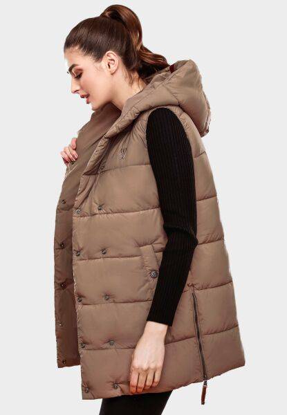 Marikoo Navahoo Madilynaa Damen Winter Weste mit Steppung Cyber Monday