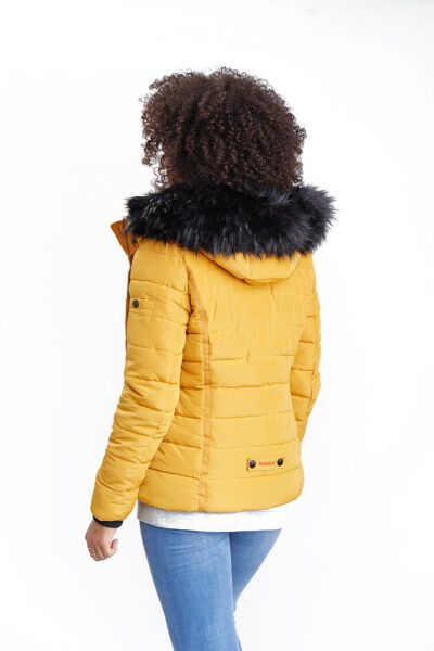 Marikoo Navahoo Miamor Damen Steppjacke mit Teddyfell Valentinstagsangebot