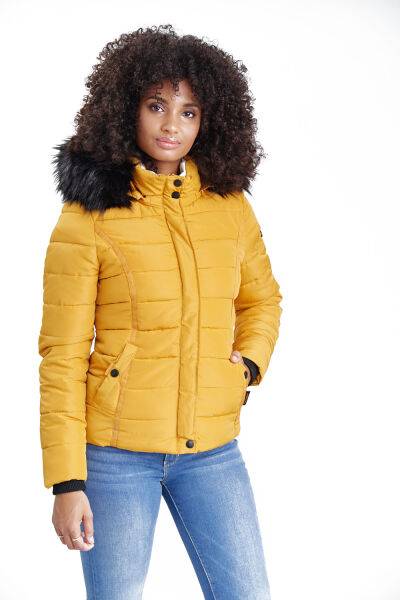 Marikoo Navahoo Miamor Damen Steppjacke mit Teddyfell Valentinstagsangebot