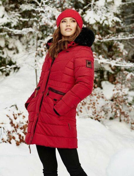 Marikoo Navahoo Paula Damen Parka Winterjacke Gefüttert Große Rabatte