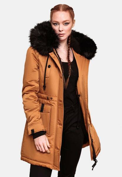 Marikoo Navahoo Luluna Princess Damen Kunstfell Winterjacke Nur für heute