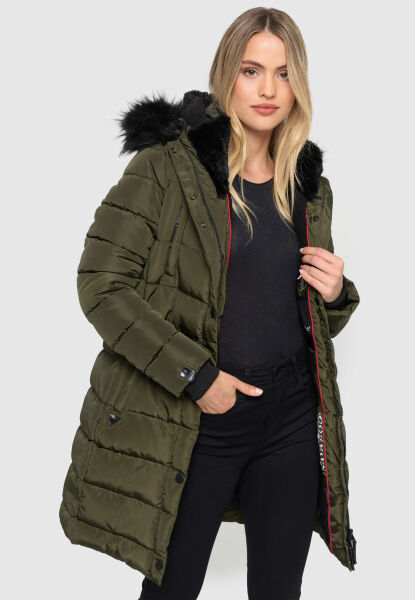 Marikoo Navahoo Lotusblüte Princess Damen lange Winter Steppjacke Exklusive Angebote