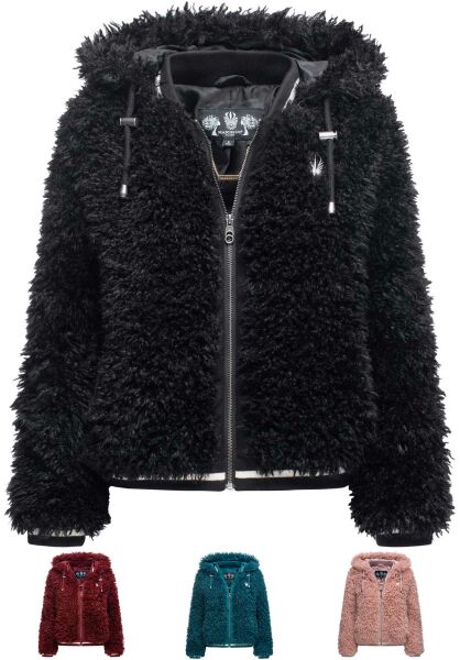 Marikoo Puderzuckerwölkchen Damen Felljacke Neueste Stile