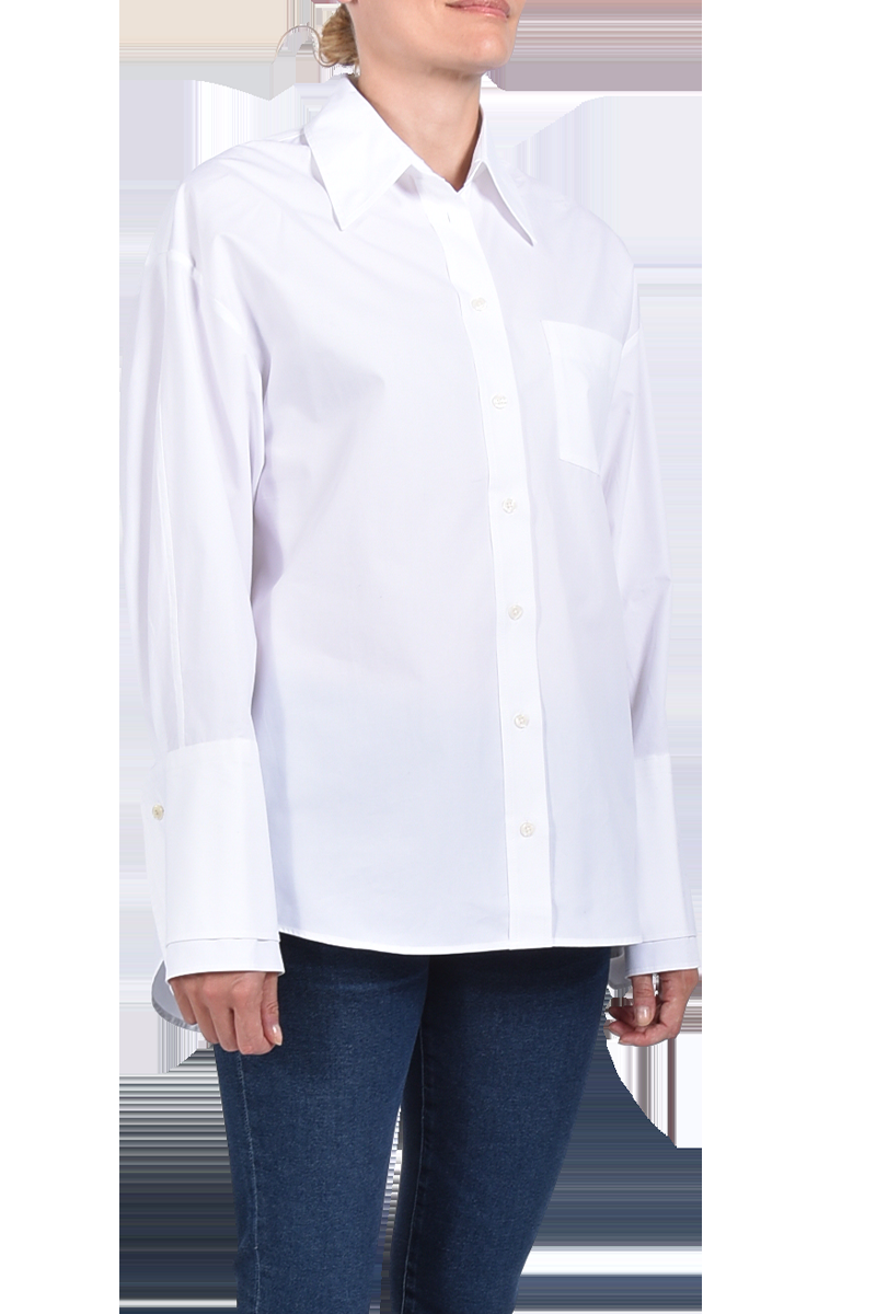 SOSUE Bluse "Malin" mit breiten Manschetten von SOSUE, weiß Saisonschlussverkauf