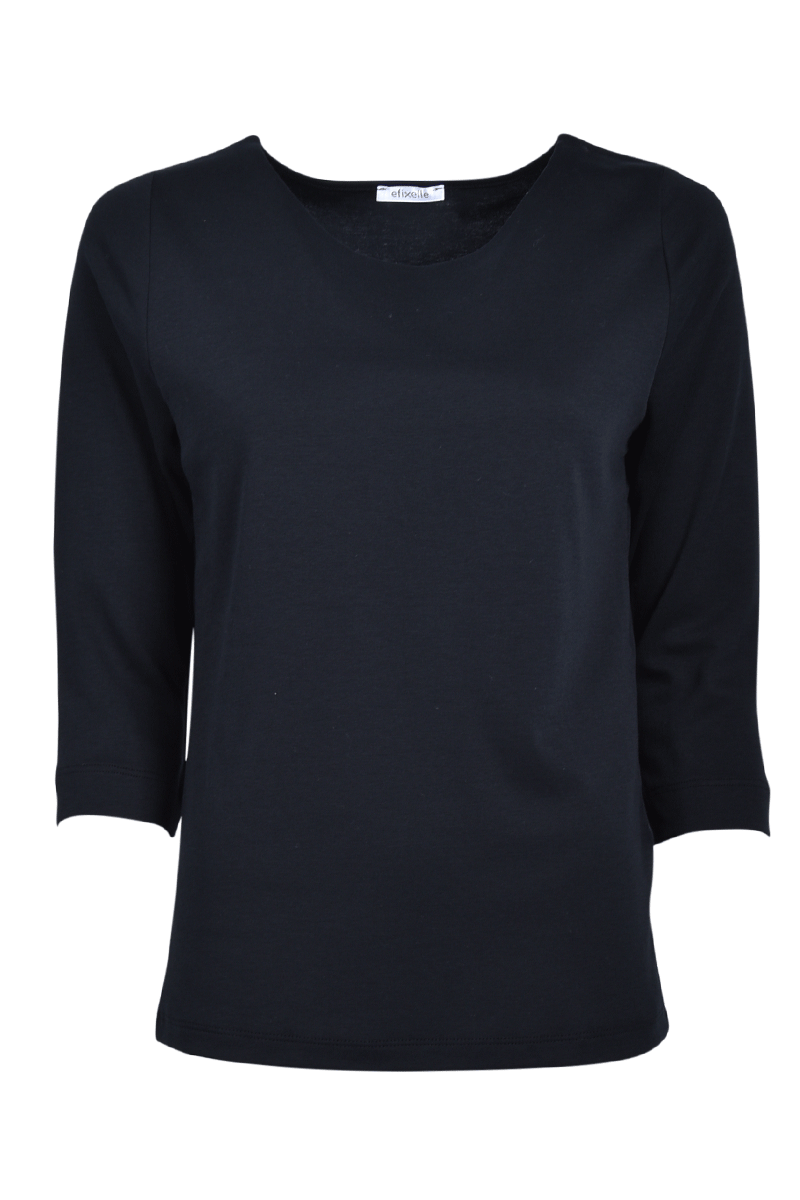 EFIXELLE Baumwollshirt mit U-Boot-Ausschnitt von EFIXELLE Osterangebot