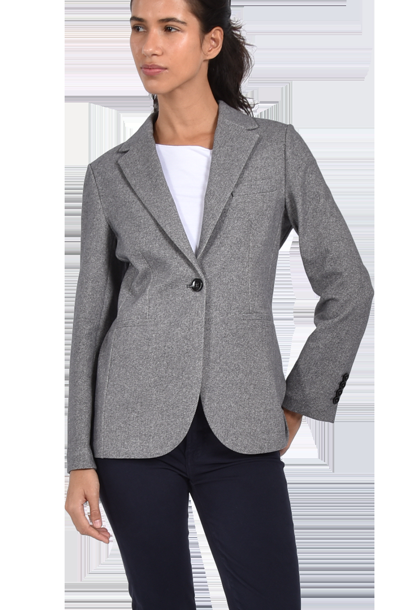 CIRCOLO Baumwollblazer mit Fischgräten-Muster von CIRCOLO Räumungsverkauf