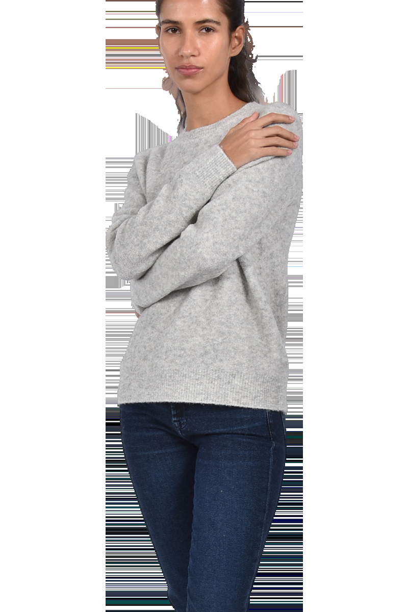 INSIEME Bouclé-Pullover mit Rundhalsausschnitt von INSIEME Speichern exportieren