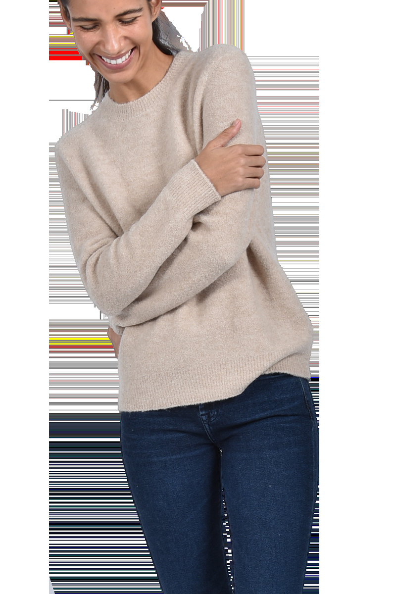 INSIEME Bouclé-Pullover mit Rundhalsausschnitt von INSIEME Black Friday Preise