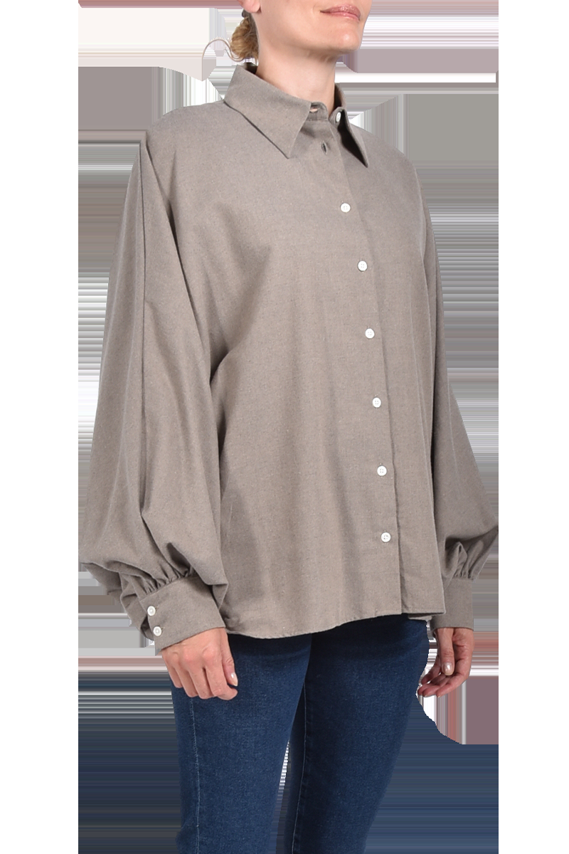 SOSUE Flanell-Bluse "Antonia" mit Fledermausärmeln von SOSUE zollfrei