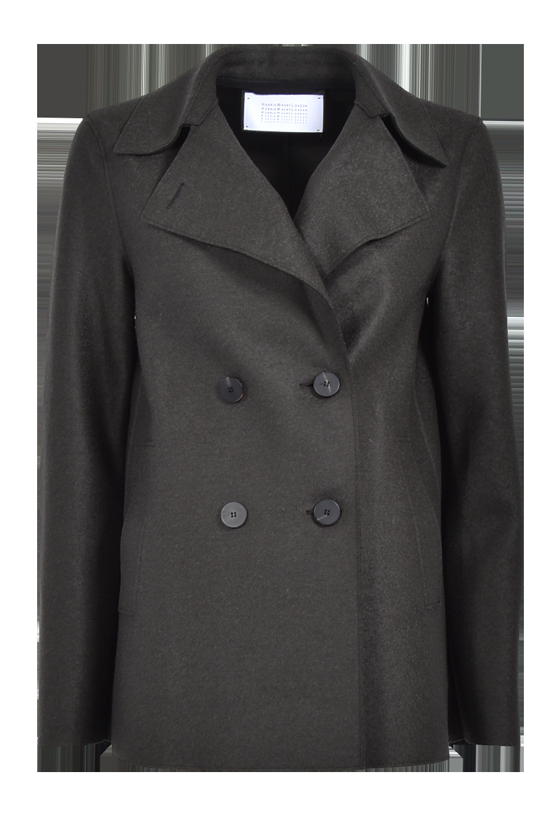 HARRIS WHARF Gewalkte Kabanjacke "A2211-MLK" von HARRIS WHARF Angebote