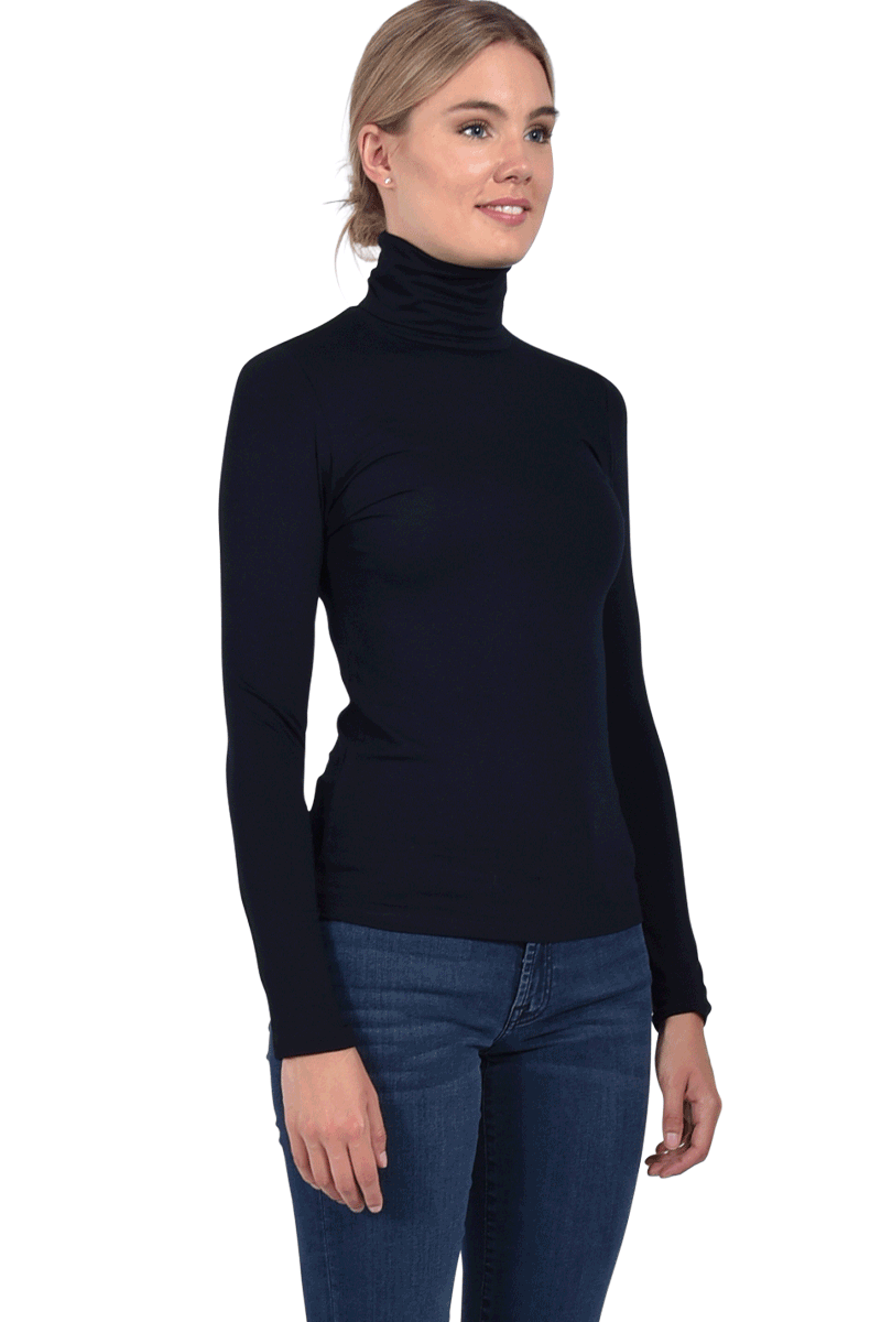 MAJESTIC Rollkragenshirt aus Viskose von MAJESTIC Weihnachtsangebot