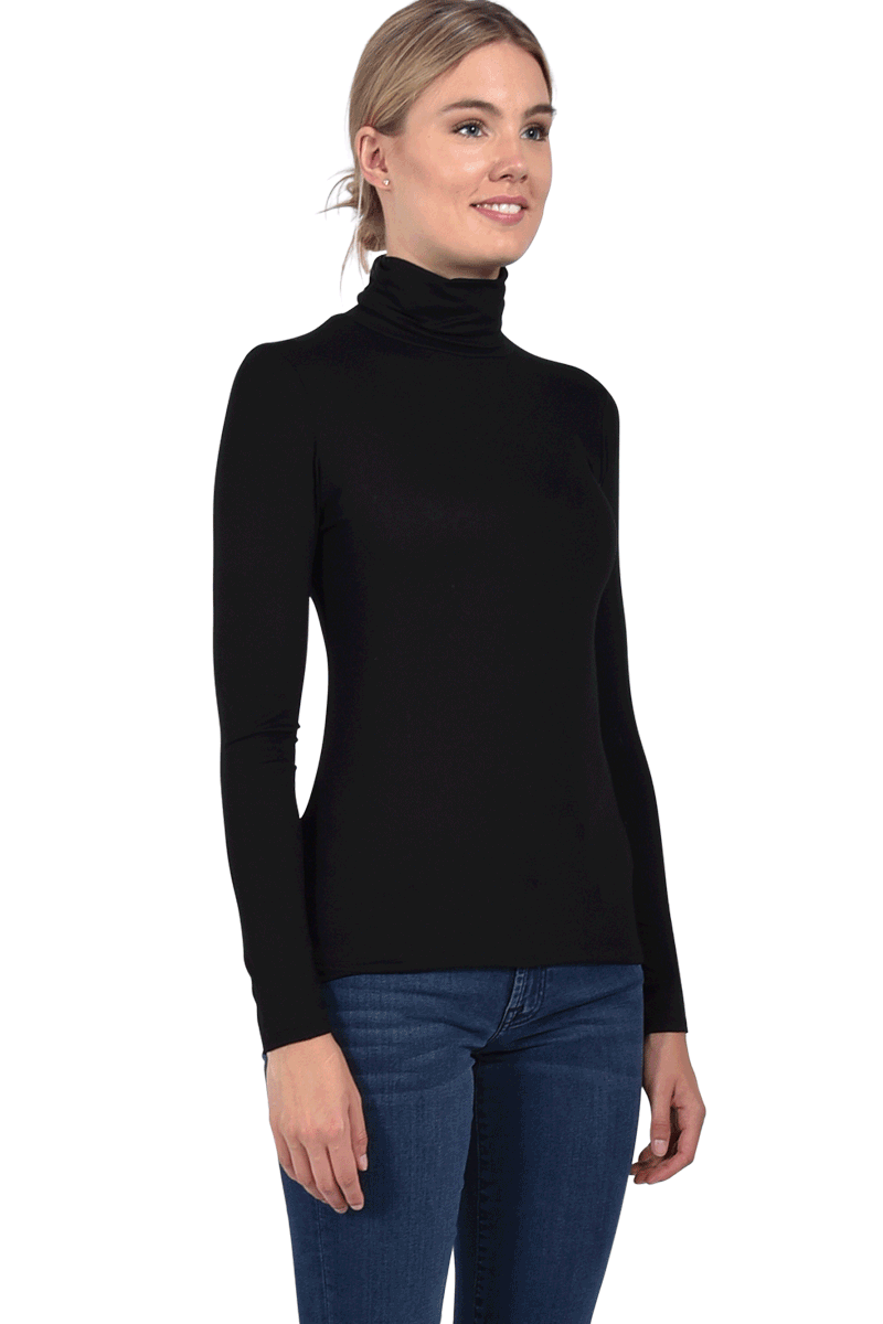 MAJESTIC Rollkragenshirt aus Viskose von MAJESTIC Osterangebot