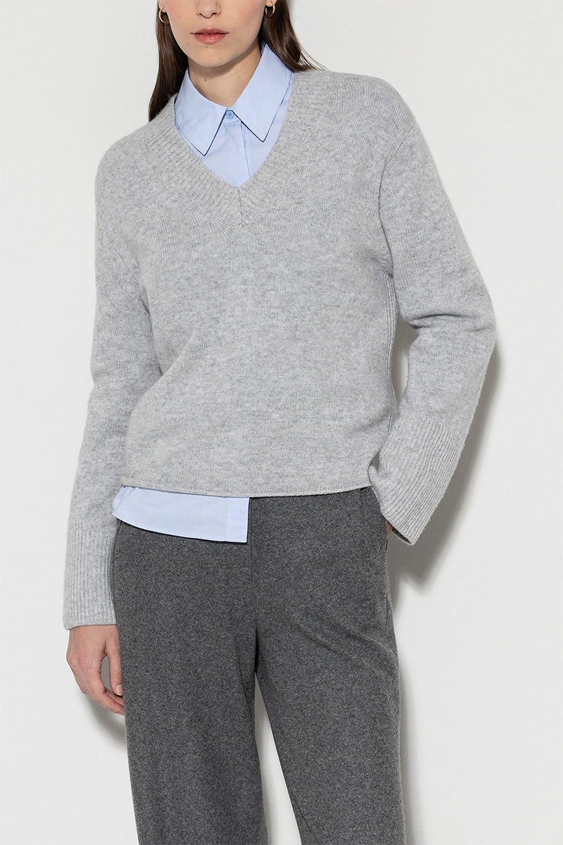 LUISA CERANO V-Pullover aus Kaschmir-Mix von LUISA CERANO Jubiläumsangebot