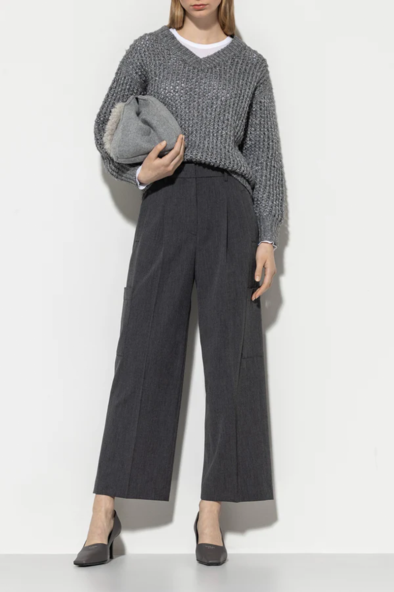 LUISA CERANO Cargo-Pants aus Kaschmir-Mix von LUISA CERANO Sonderangebote