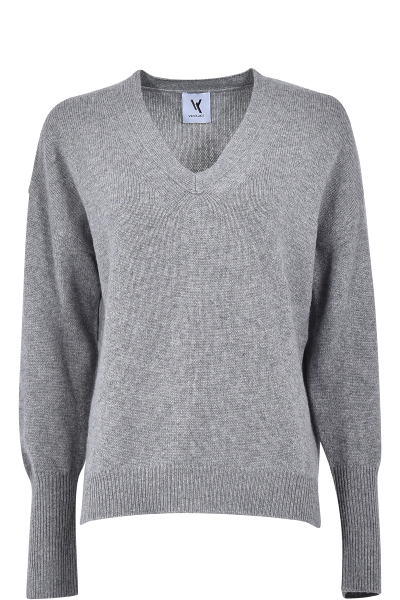 VAN KUKIL V-Ausschnittpullover "Paisley" aus 100% Kaschmir von VAN KUKIL 2025