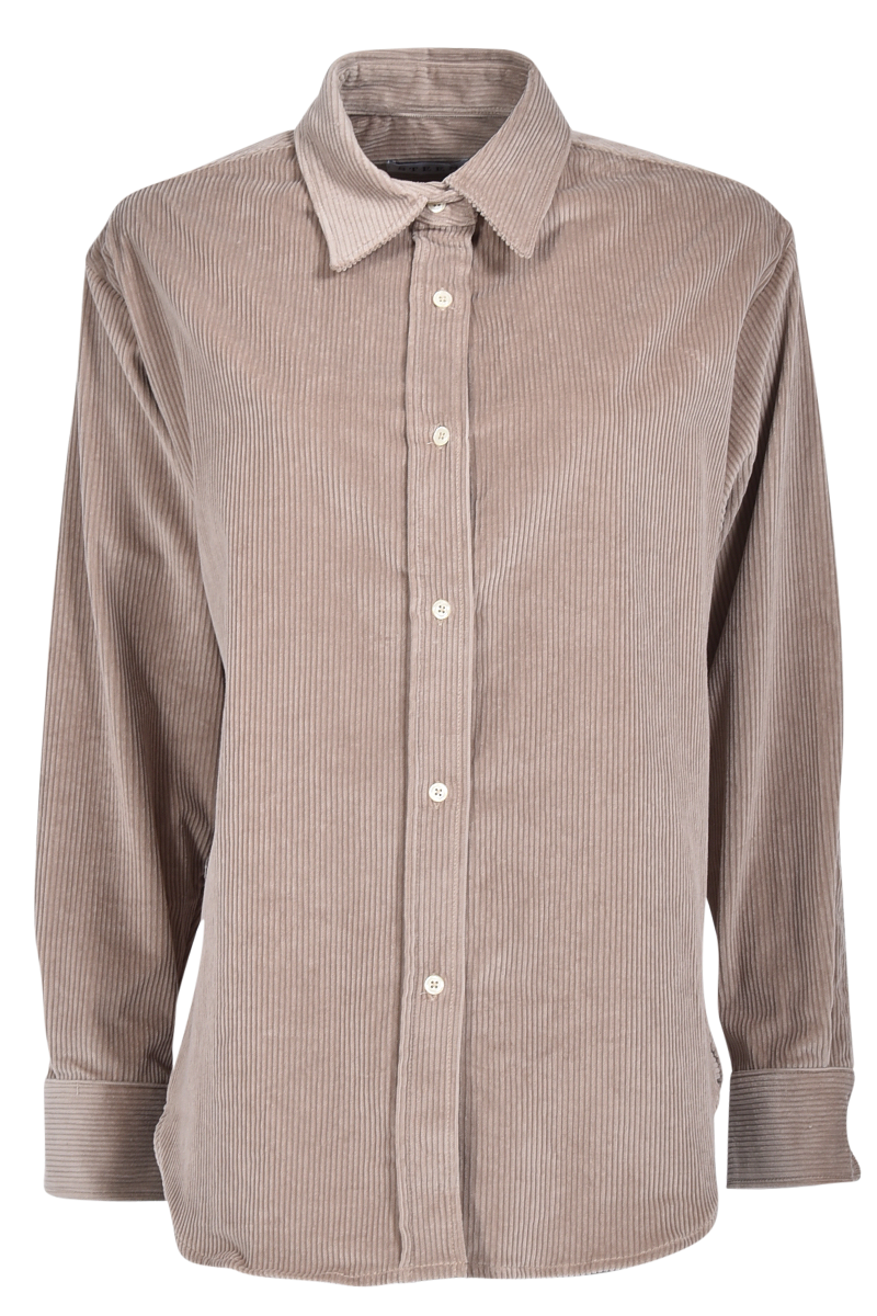STEEN Oversized Cordhemd mit abgerundetem Saum Auslauf
