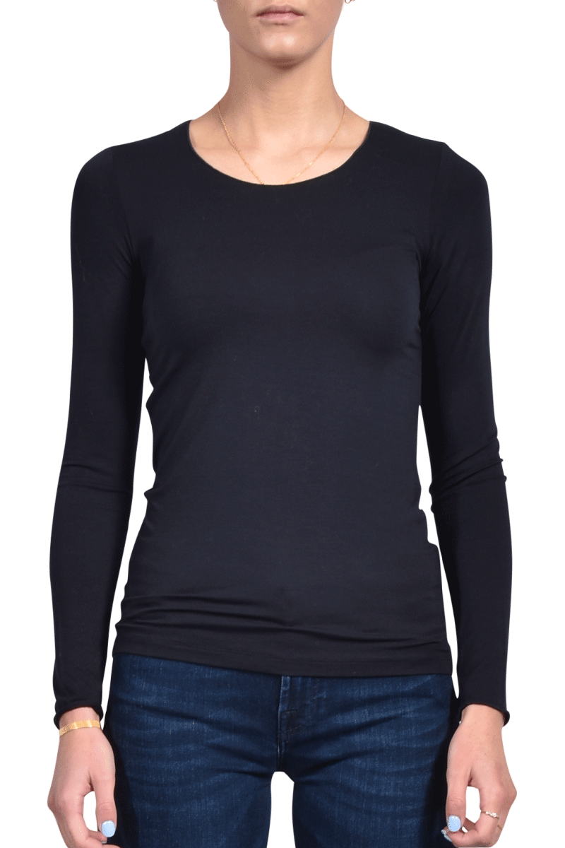 MAJESTIC Rundhalsshirt aus Viskose von MAJESTIC Fabrik Onlineshop