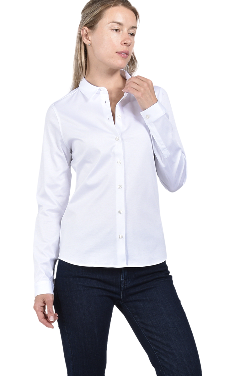 Soluzione Hemdbluse aus Jersey von SOLUZIONE Riesige Ersparnisse