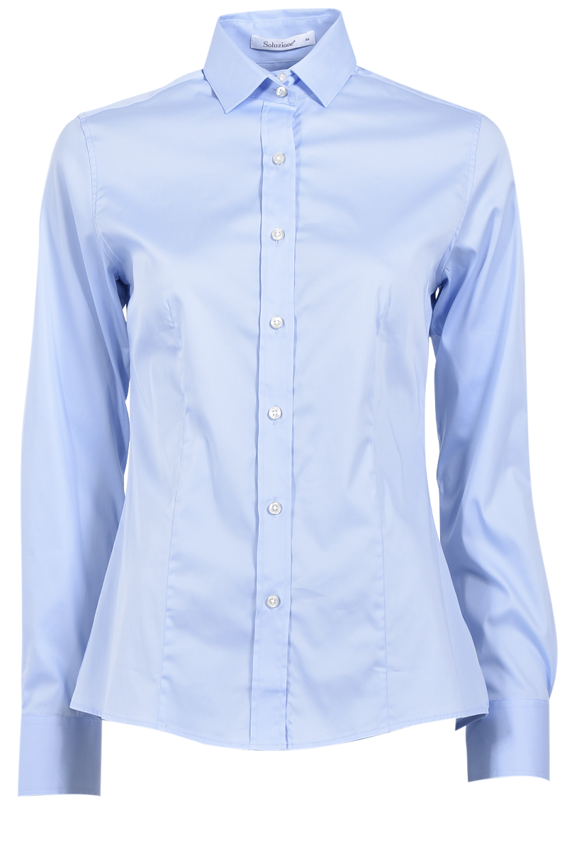 Soluzione Baumwollbluse mit Abnähern von SOLUZIONE Letzter Tag