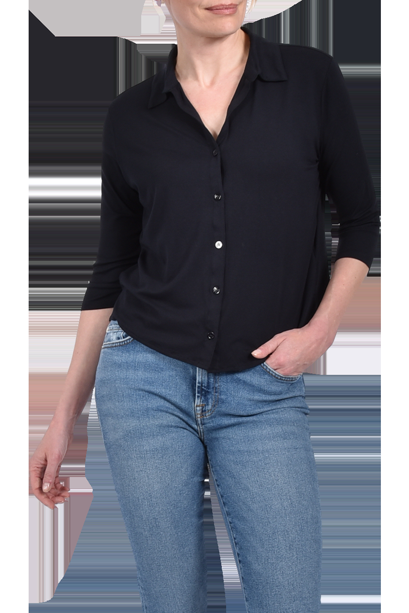 MAJESTIC Geknöpftes Shirt mit 3/4-Arm von MAJESTIC Bis zu 50% Rabatt