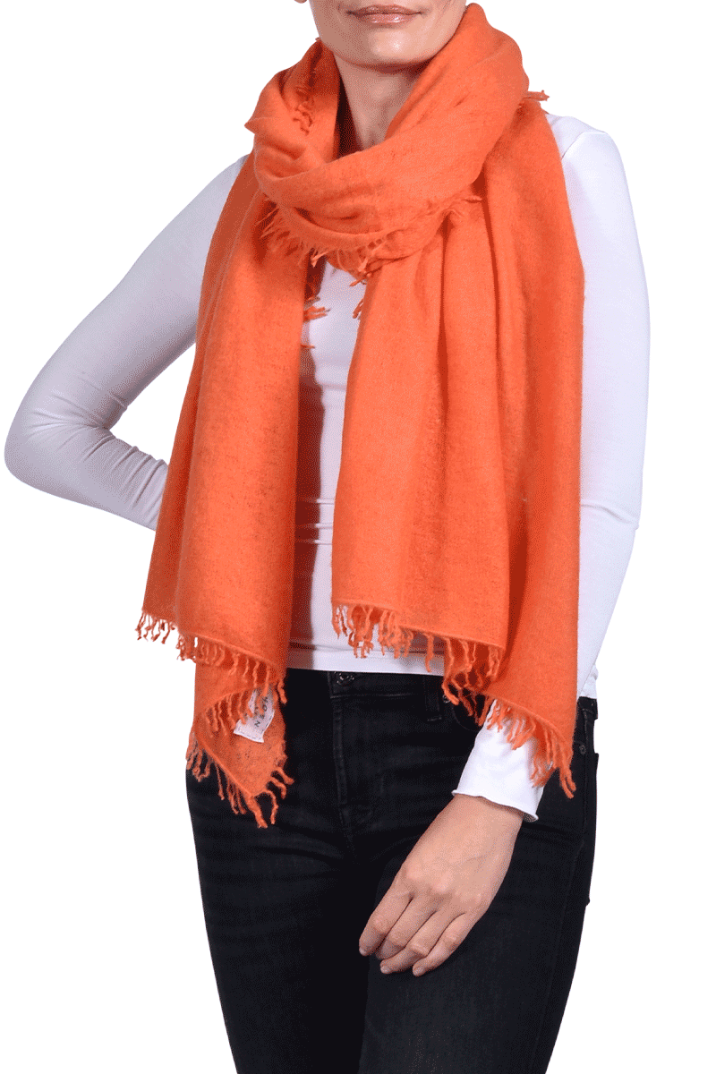 PUR SCHOEN Edles Cashmere-Tuch von PUR SCHOEN, Orange 2 Outlet