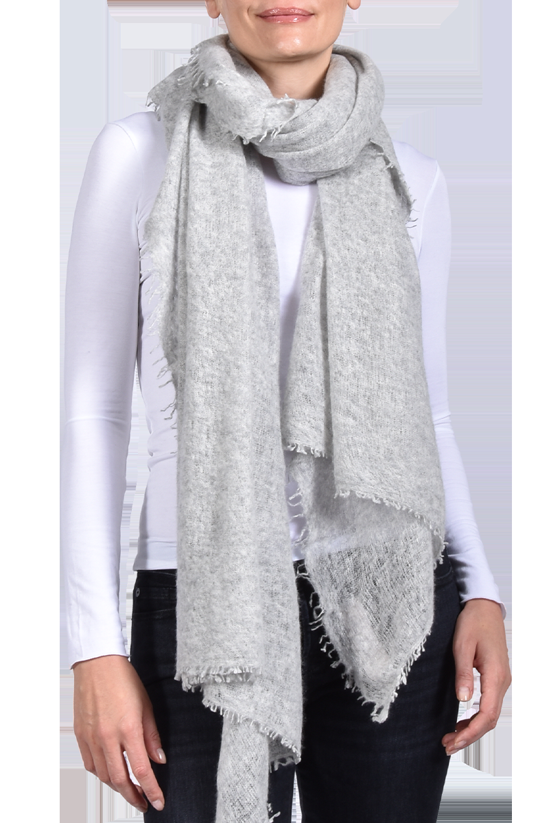 PUR SCHOEN Edles Cashmere-Tuch von PUR SCHOEN, Silber Verkauf