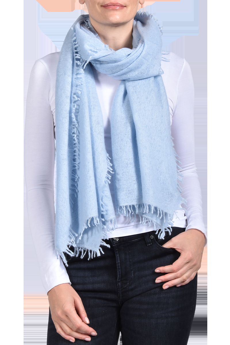 PUR SCHOEN Edles Cashmere-Tuch von PUR SCHOEN, Bleu im Angebot