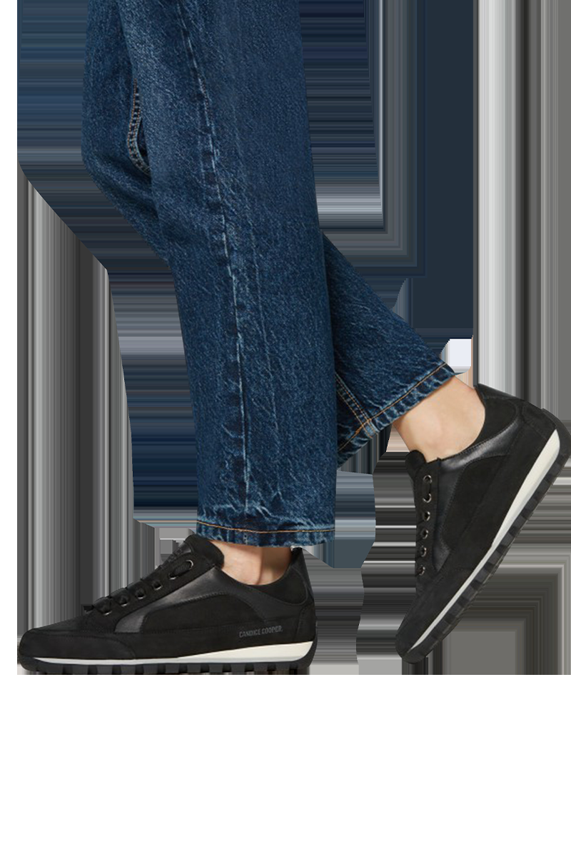 Candice Cooper Sneaker aus Leder und Velourleder "Runlo" von CANDICE COOPER Rabatt